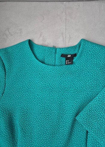 H&M Yeşil Midi Kadın Elbise - Görsel 4