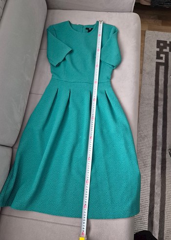 H&M Yeşil Midi Kadın Elbise - Görsel 7