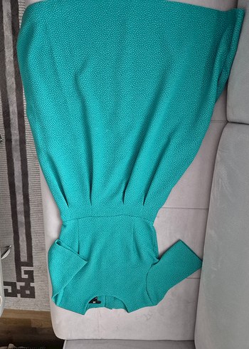 H&M Yeşil Midi Kadın Elbise - Görsel 5