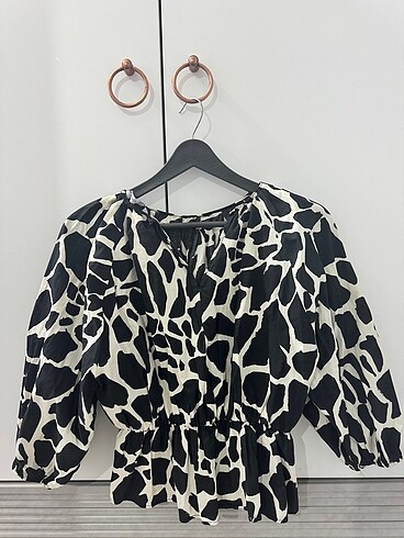 Zara zebra desenli gömlek