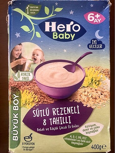 Hero Baby Sütlü Rezeneli&Tahıllı Mama 400 gr.