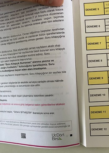Beden 12 Adet TYT Türkçe Deneme Seti