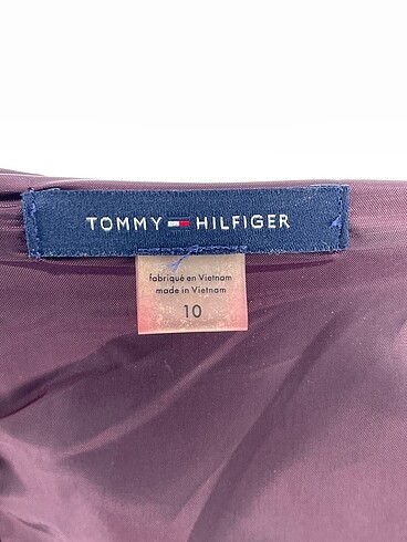 38 Beden bordo Renk Tommy Hilfiger Kısa Elbise %70 İndirimli.