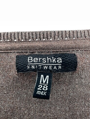 m Beden kahverengi Renk Bershka Hırka %70 İndirimli.