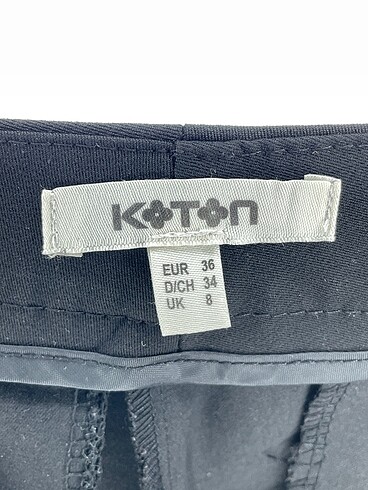 36 Beden siyah Renk Koton Kumaş Pantolon %70 İndirimli.