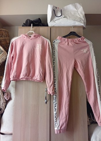 LC Waikiki Pembe Kız Çocuk Rahat Eşofman Takımı
