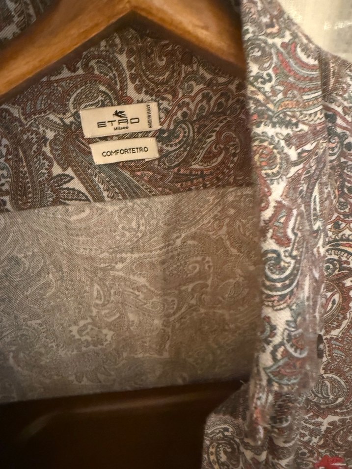 Gri Desenli Uzun Kollu Erkek Gömlek - Görsel 2