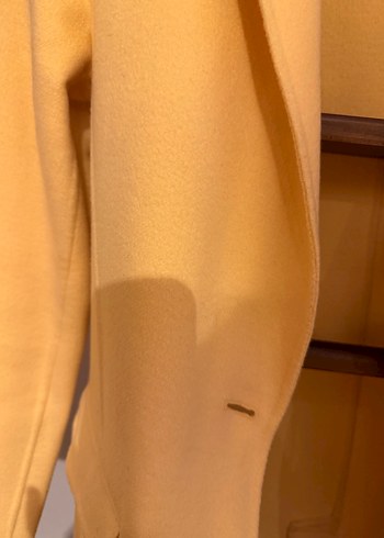 Bej Midi Yun Kadın Klasik Kesim Kaban - Görsel 4