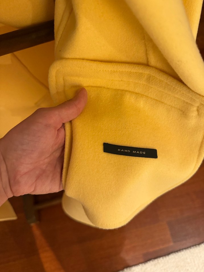 Bej Midi Yun Kadın Klasik Kesim Kaban - Görsel 2