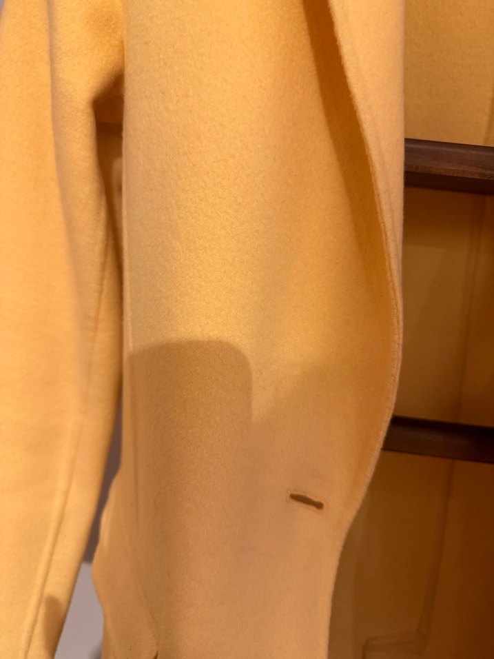 Bej Midi Yun Kadın Klasik Kesim Kaban - Görsel 4