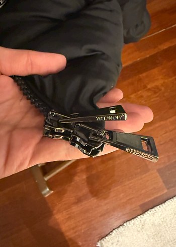 Siyah Fermuarlı Kadın Kışlık Mont - Görsel 6