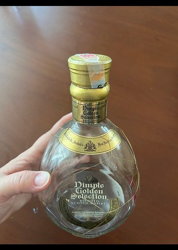 Dekoratif boş şişe Dimple Golden Selection Blended Scotch - Görsel 3
