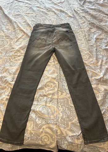 Gri Erkek Denim Günlük Kot Pantolon - Görsel 5