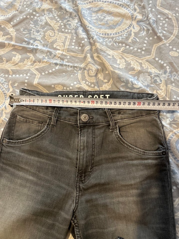 Gri Erkek Denim Günlük Kot Pantolon - Görsel 4