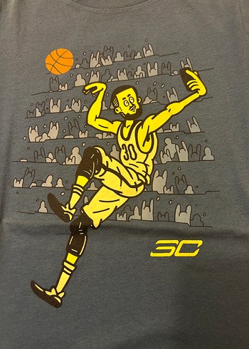 Mavi Basketbol Baskılı Erkek Çocuk Tişört - Görsel 2