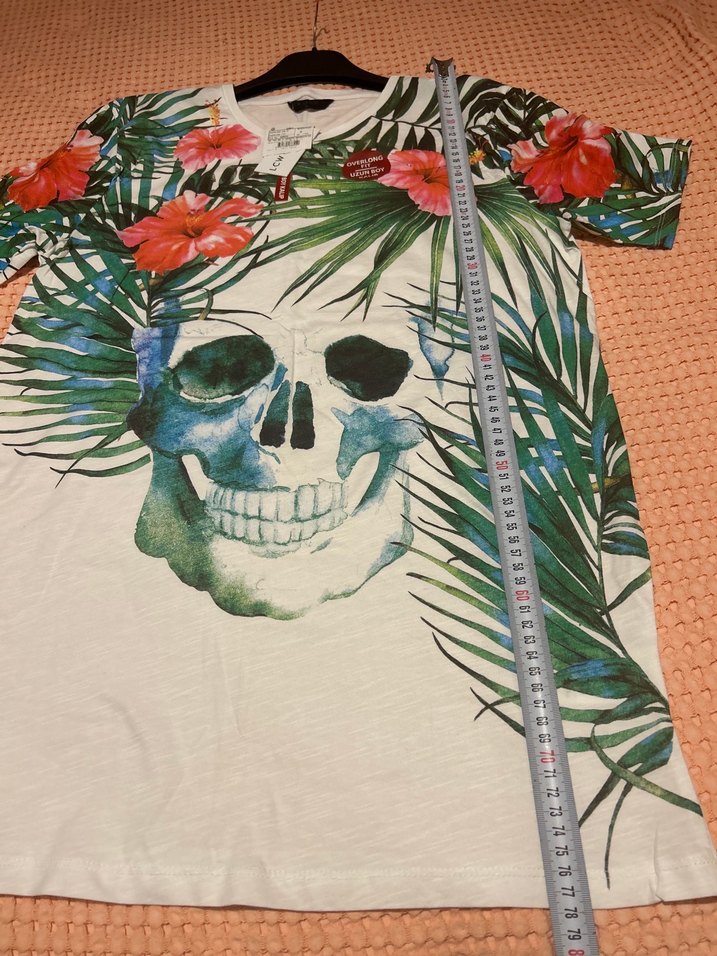 Bohem Tarzı Baskılı Erkek Tişört - Görsel 5