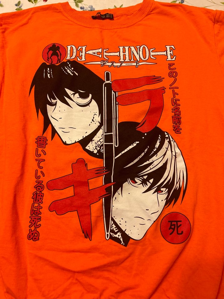 Turuncu Baskılı Anime Erkek Sweatshirt - Görsel 2