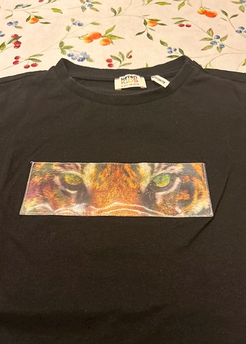 Siyah Baskılı Erkek Çocuk Tişörtü - Görsel 2