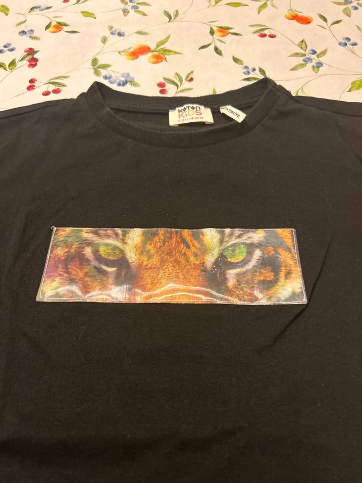 Siyah Baskılı Erkek Çocuk Tişörtü - Görsel 2