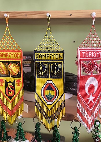 Boncuk İşlemeli Geleneksel Duvar Süsü