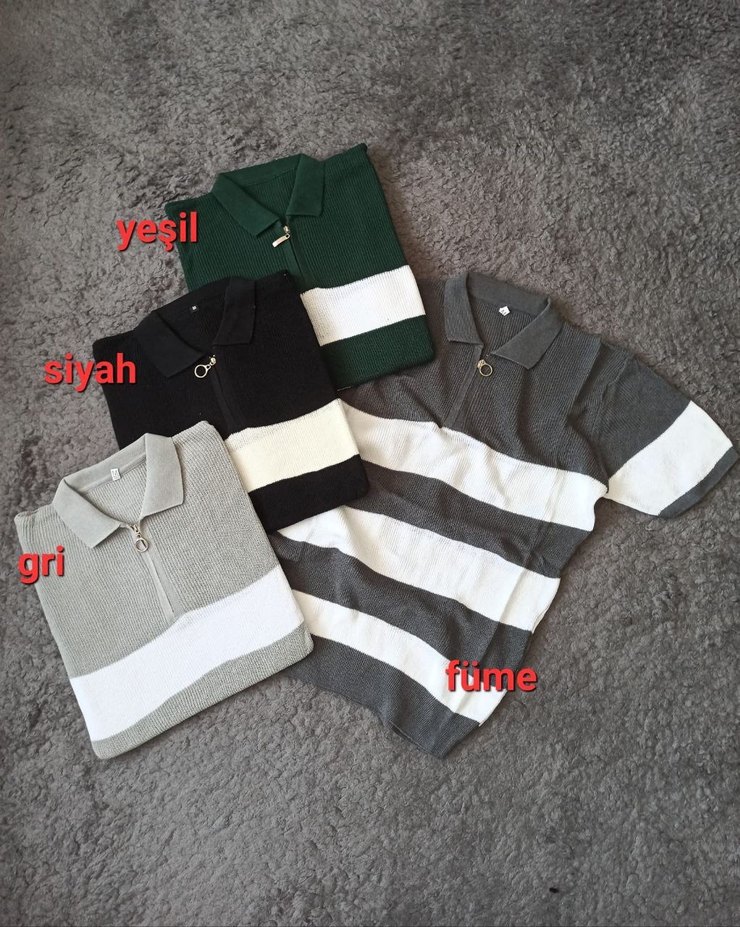 Erkek Kısa Kollu Polo Tişört - Görsel 3