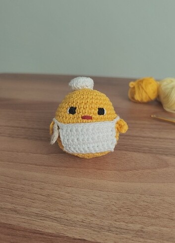Şef civciv amigurumi 