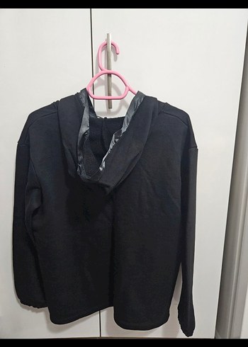 Siyah Uzun Kollu Sweatshirt - Görsel 3