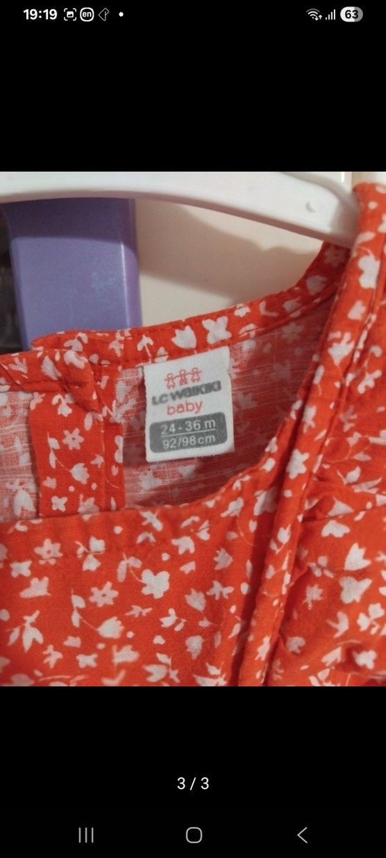 Kolsuz Fırfırlı Kız Çocuk Elbisesi - Görsel 3