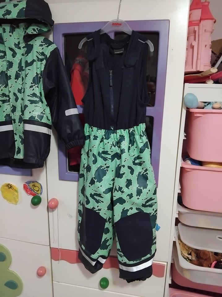 Erkek Çocuk Kamuflaj Desenli Yağmurluk Takımı - Görsel 2