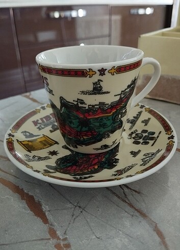 Nostaljik Kıbrıs Hatırası Kahve Fincanı