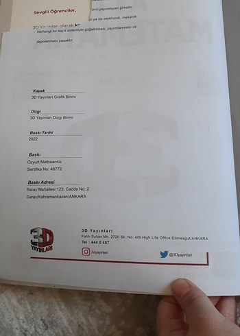  Beden AYT Matematik 3D Soru Bankası Özgür Balcı