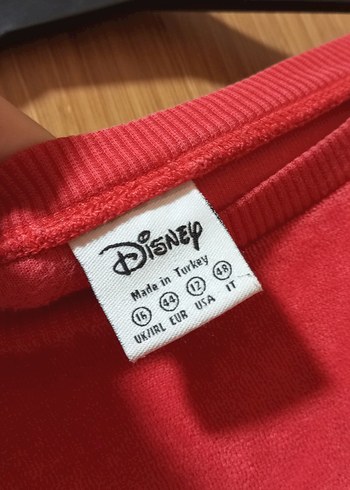 Kırmızı Uzun Kollu Minnie Baskılı Sweatshirt - Görsel 2