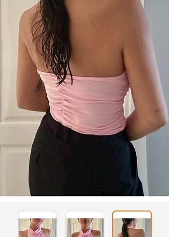 Sırtı açık bluz - Görsel 2