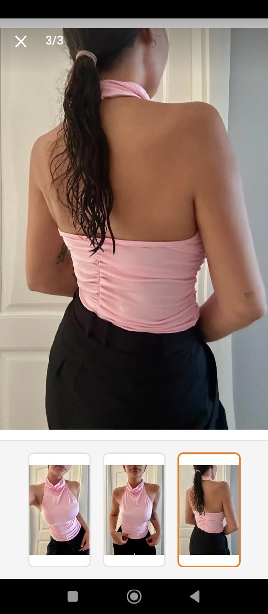 Sırtı açık bluz - Görsel 2