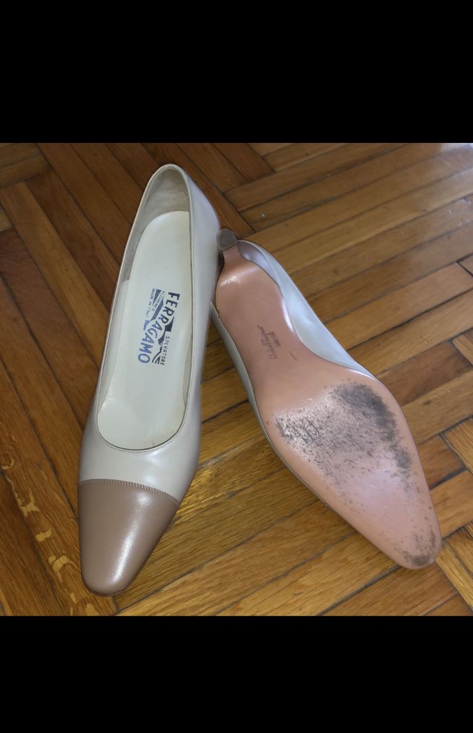 Bej Kadın Topuklu Klasik Ayakkabı - Görsel 3