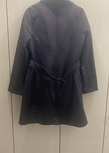 Bayan Kahverengi Düğmeli Midi Trençkot - Görsel 2