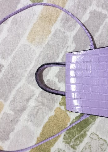 Jacquemus Mor Yılan Desenli Tokalı Kadın Çanta