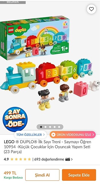  Beden Renk Lego Duplo 10954