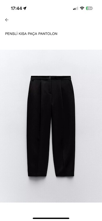 Zara Pensli Kısa Paça Pantolon