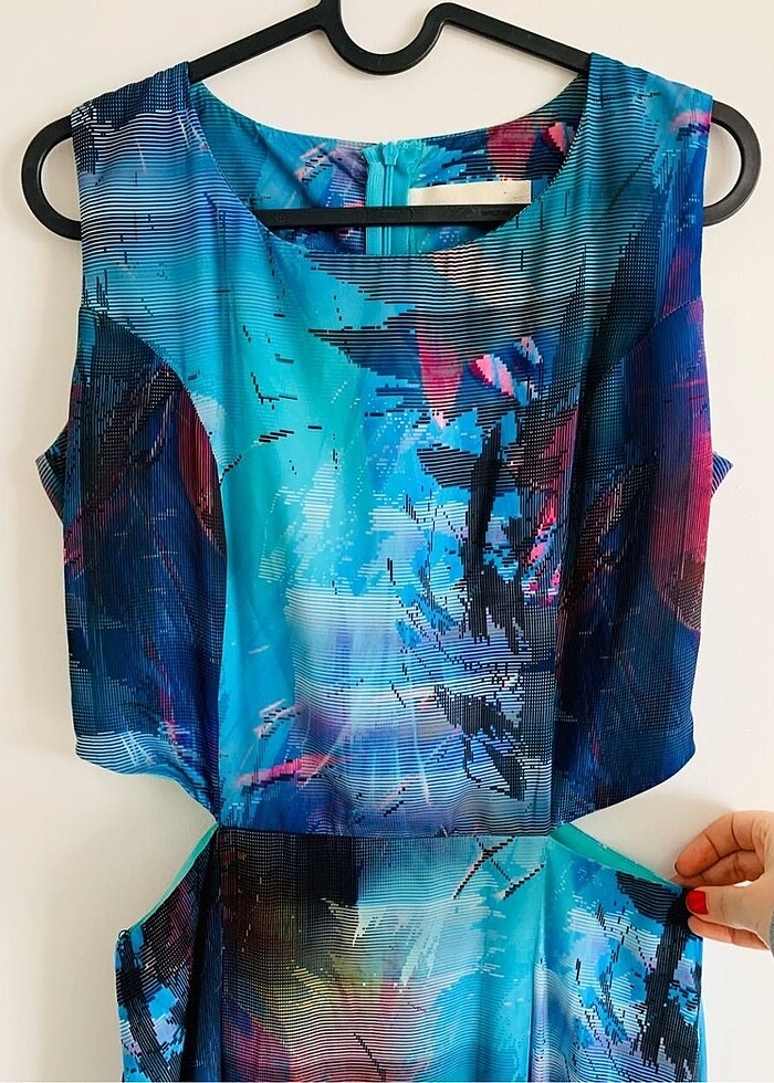 Batik Bel Detaylı Elbise - Görsel 2