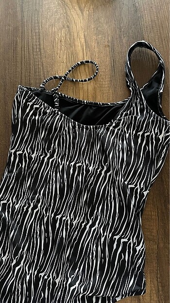 xl Beden çeşitli Renk LCW Eco Zebra Desen Mayo