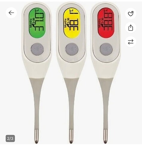 Beden Renk Braun PRT2000 Koltuk Altı Ateş Ölçer