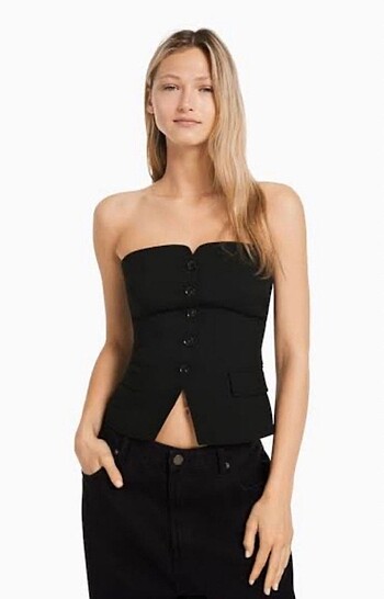 Bershka Straplez Blazer Büstiyer