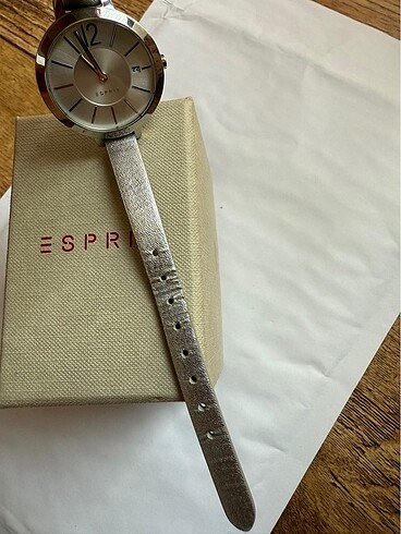 Esprit Gümüş Deri Saat - Görsel 4