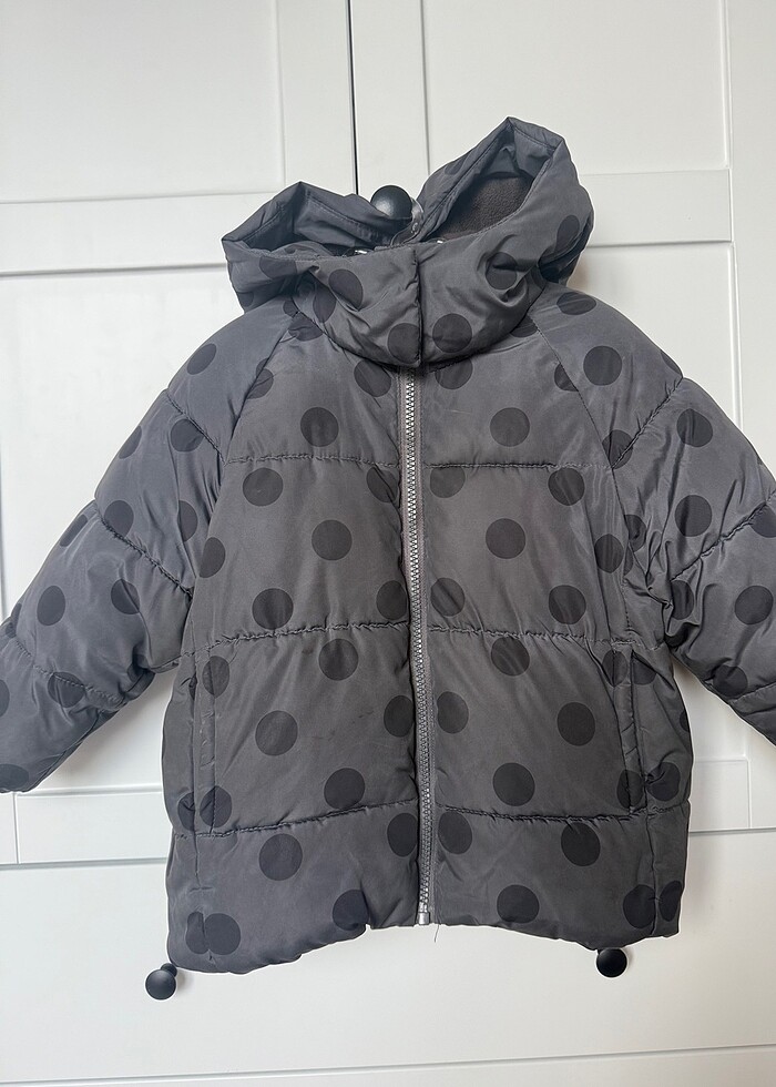 Zara Puantiyeli Şişme Mont - Görsel 3