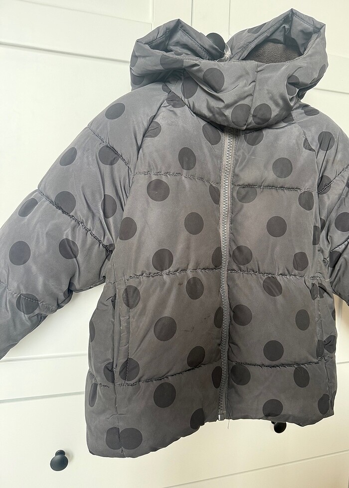 Zara Puantiyeli Şişme Mont - Görsel 5