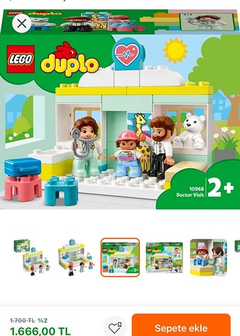 LEGO Duplo Doktor Ziyareti Oyun Seti 2+