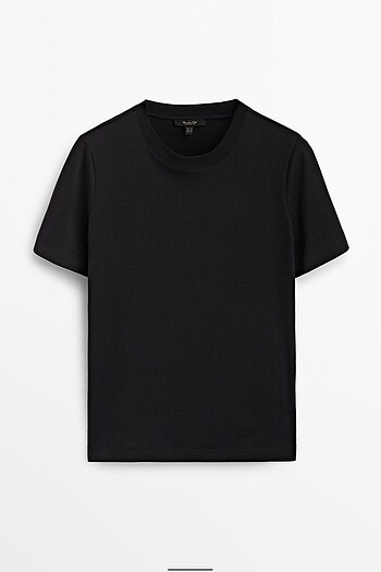 0 PAMUKLU KISA KOLLU T-SHiRT