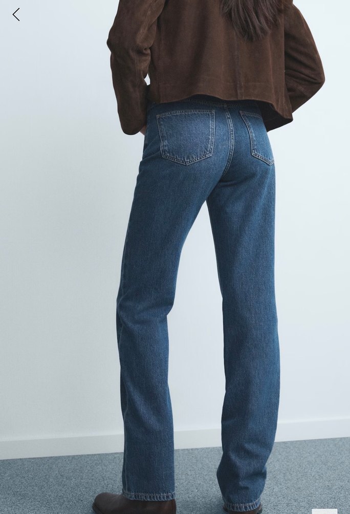 Düz Kesim Gri Kadın Denim Pantolon — görsel 2/7