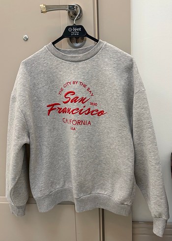 Mudo Gri Kadin Streetwear Sweatshirt
